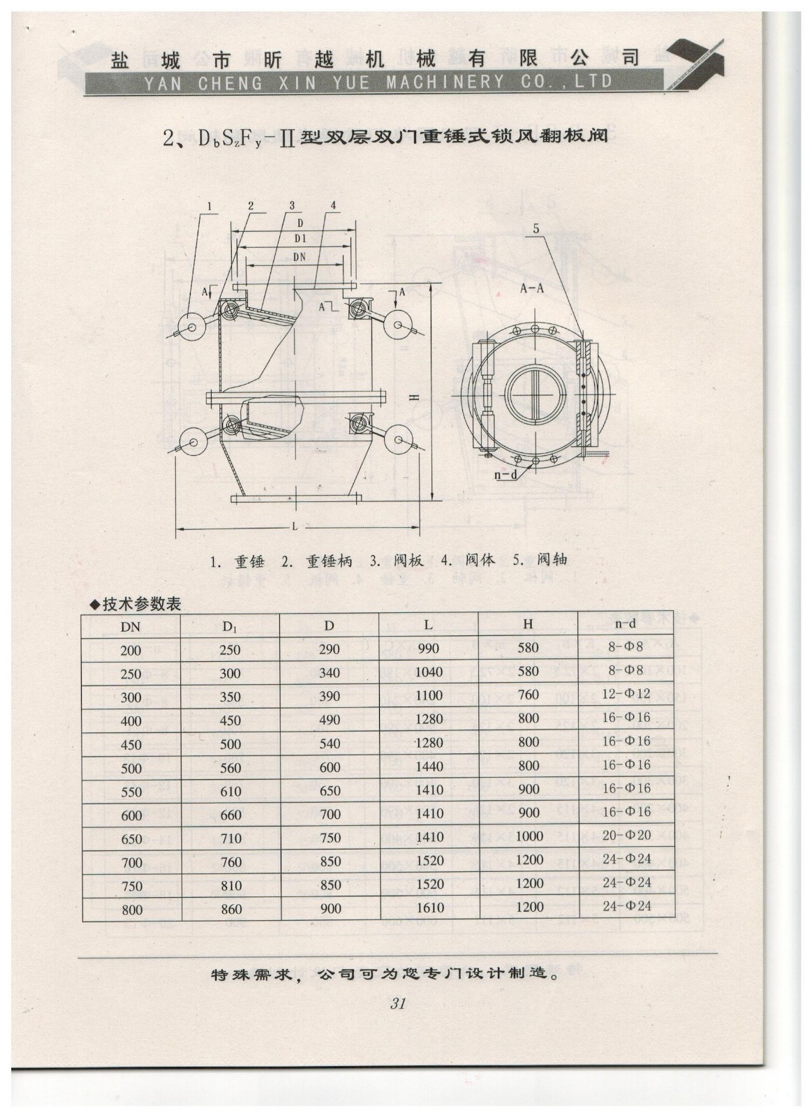 2、DbSzFy-II型雙層雙門重錘式鎖風(fēng)翻板閥.jpg